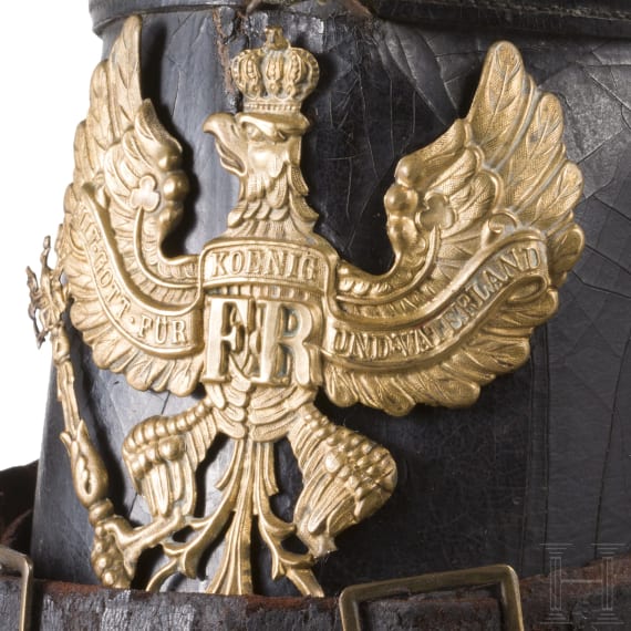 Tschako M 1895/97 f&uuml;r Mannschaften der J&auml;ger-Bataillone, datiert 1903