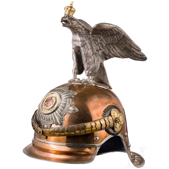 Helm f&uuml;r Offiziere des Regiments Garde du Corps