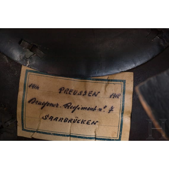 Helm f&uuml;r Mannschaften der Dragoner, um 1915