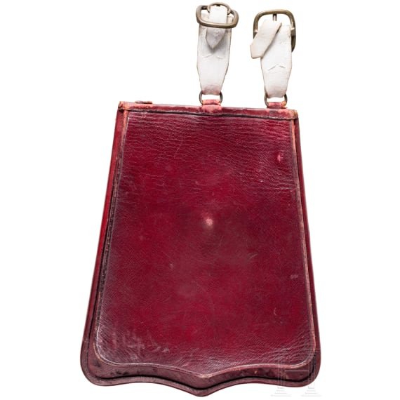 S&auml;beltasche f&uuml;r Offiziere des Leib-Garde-Husaren-Regiments oder der Husaren-Regimenter 6 und 7, um 1900