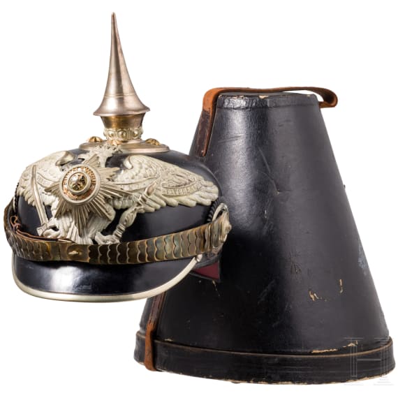 Helm f&uuml;r Offiziere im Garde-Pionier-Bataillon oder im Garde-F&uuml;silier-Regiment, um 1914