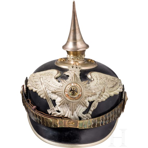 Helm f&uuml;r Offiziere im Garde-Pionier-Bataillon oder im Garde-F&uuml;silier-Regiment, um 1914