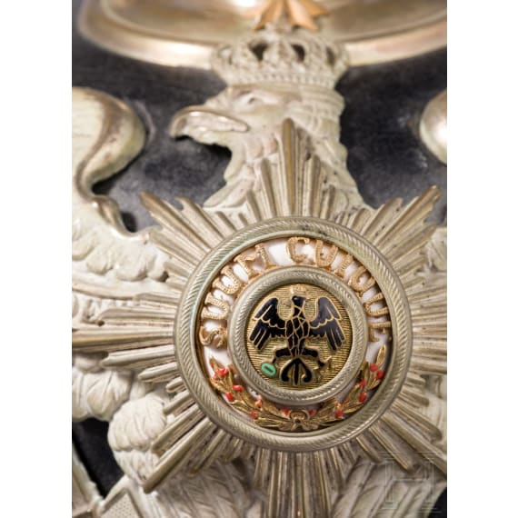 Helm f&uuml;r Offiziere im Garde-Pionier-Bataillon oder im Garde-F&uuml;silier-Regiment, um 1914