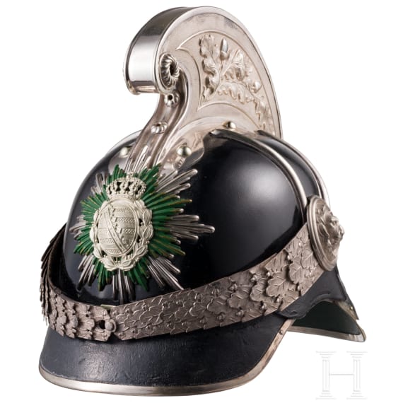 Kammhelm f&uuml;r Offiziere der K&ouml;niglich S&auml;chsischen Gendarmerie, 1878 - 1918