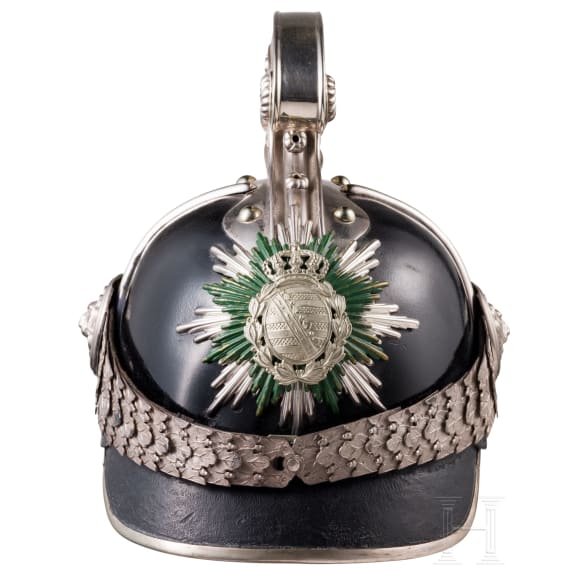 Kammhelm f&uuml;r Offiziere der K&ouml;niglich S&auml;chsischen Gendarmerie, 1878 - 1918