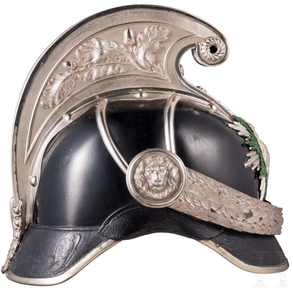 Kammhelm f&uuml;r Offiziere der K&ouml;niglich S&auml;chsischen Gendarmerie, 1878 - 1918
