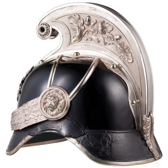Kammhelm f&uuml;r Offiziere der K&ouml;niglich S&auml;chsischen Gendarmerie, 1878 - 1918