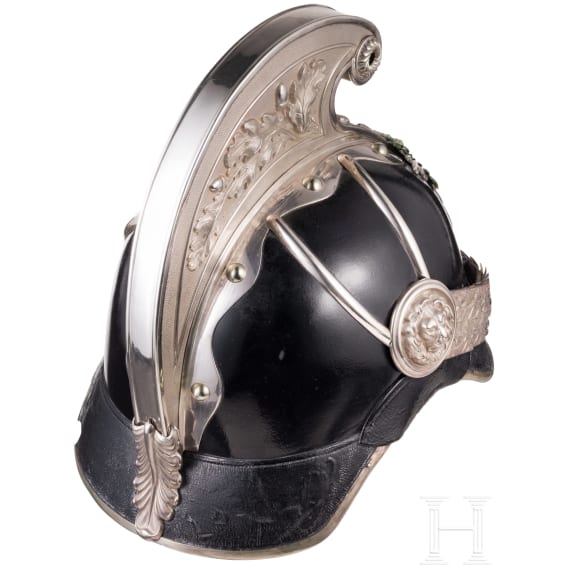 Kammhelm f&uuml;r Offiziere der K&ouml;niglich S&auml;chsischen Gendarmerie, 1878 - 1918