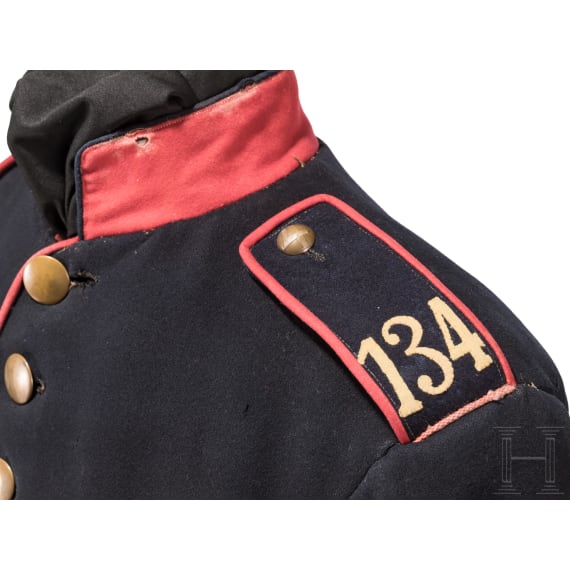 Rock eines Angeh&ouml;rigen des Kgl. S&auml;chs. 10. Infanterie-Regiments Nr. 134