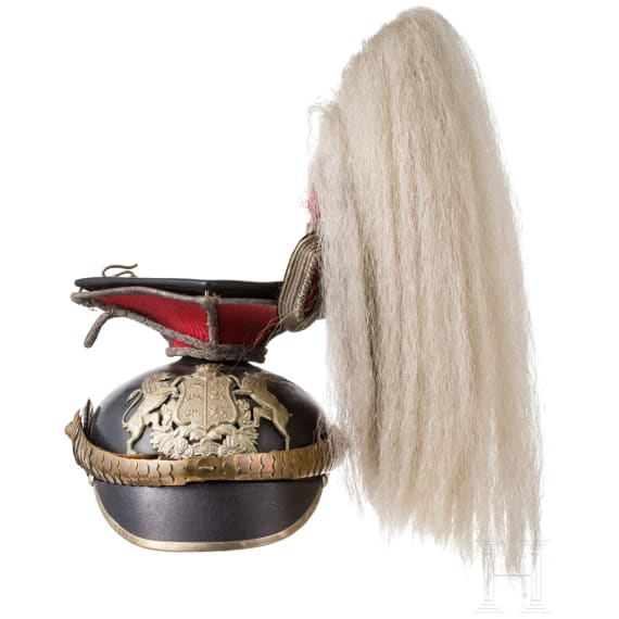 Tschapka f&uuml;r Offiziere im Ulanen-Regiment K&ouml;nig Karl (1. W&uuml;rttembergisches) Nr. 19, um 1910