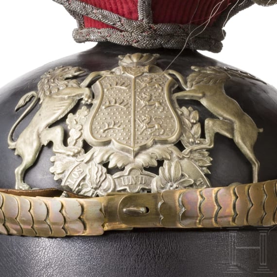 Tschapka f&uuml;r Offiziere im Ulanen-Regiment K&ouml;nig Karl (1. W&uuml;rttembergisches) Nr. 19, um 1910