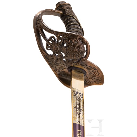 Degen M 1889 f&uuml;r Offiziere der Infanterie in Luxusausf&uuml;hrung