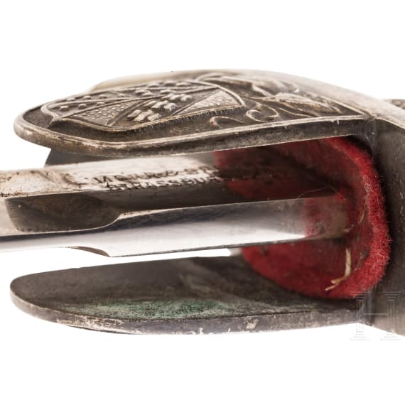 S&auml;bel f&uuml;r Angeh&ouml;rige der Feuerwehr von Elsass-Lothringen, um 1900