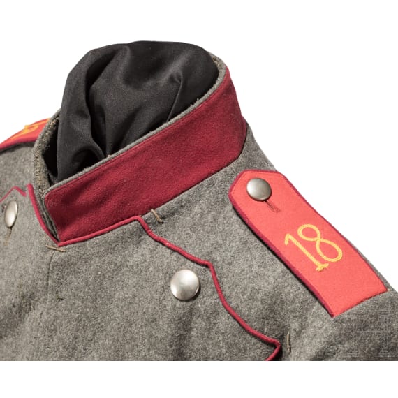 Ulanka f&uuml;r die k&uuml;nftige Friedensuniform Modell 1915 f&uuml;r Mannschaften im K&ouml;niglich S&auml;chsischen 2. Ulanen-Regiment Nr. 18