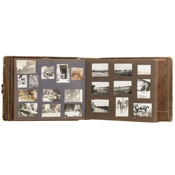 Gro&szlig;es Fotoalbum eines deutschen Kriegsteilnehmers von der Westfront