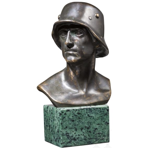 Fritz P. Zimmer - Soldatenb&uuml;ste, um 1917