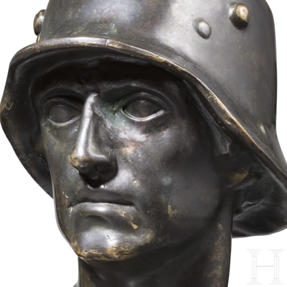 Fritz P. Zimmer - Soldatenb&uuml;ste, um 1917