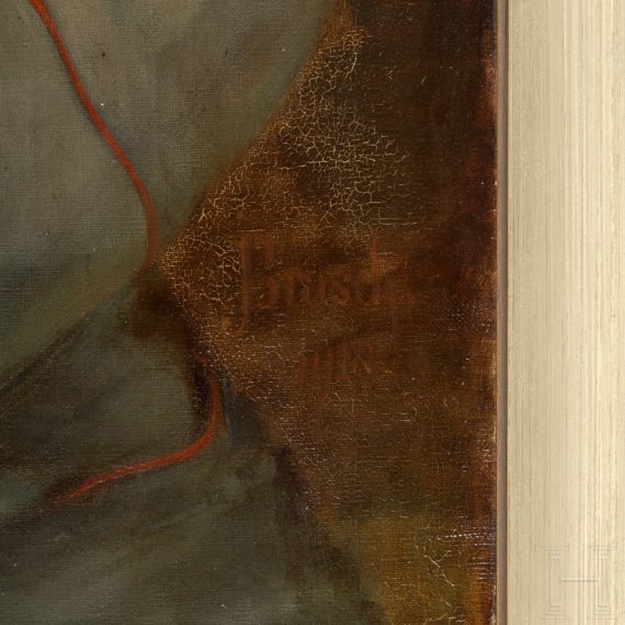 GFM Paul von Hindenburg (1847 - 1934) - gro&szlig;es Portraitgem&auml;lde in Uniform, 1918