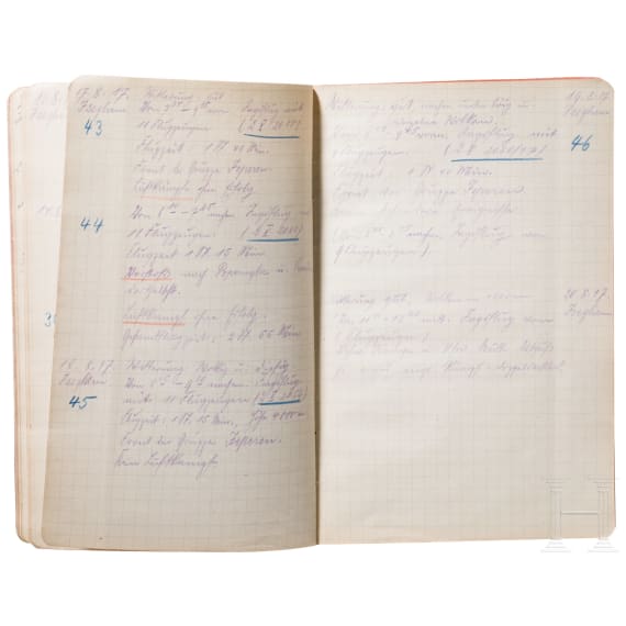 Oberleutnant Hermann G&ouml;ring - Flugbuch Nr. 5 vom 10. Juni 1917 bis zum 1. Juni 1918
