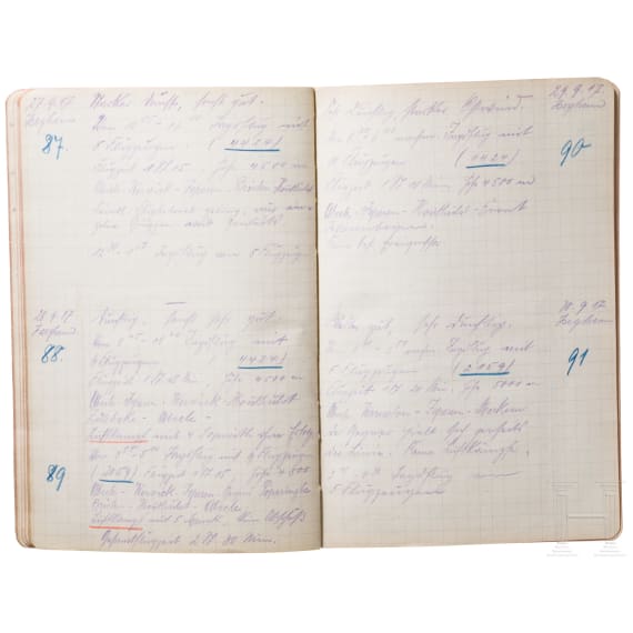 Oberleutnant Hermann G&ouml;ring - Flugbuch Nr. 5 vom 10. Juni 1917 bis zum 1. Juni 1918