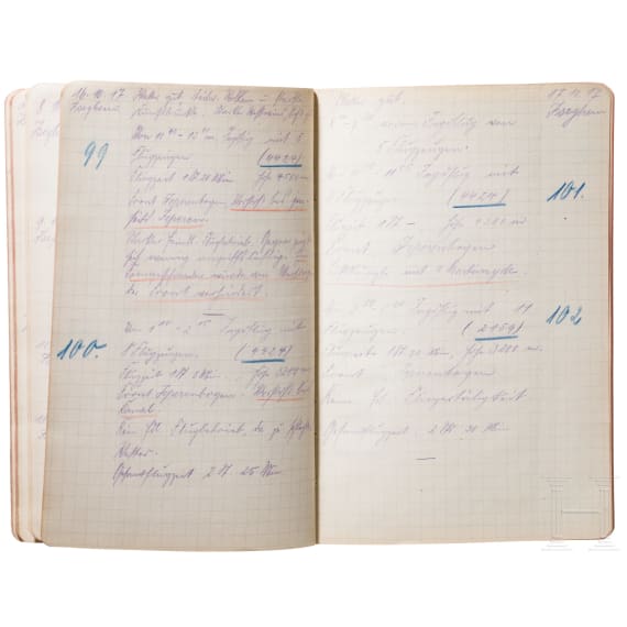 Oberleutnant Hermann G&ouml;ring - Flugbuch Nr. 5 vom 10. Juni 1917 bis zum 1. Juni 1918