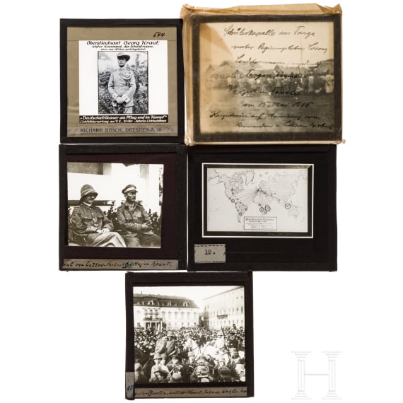 Oberstleutnant Georg Kraut (1870 - 1964), Adjutant von Lettow-Vorbeck - &uuml;ber 550 koloniale Glasdias mit Projektor