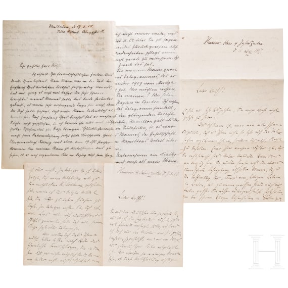 Reichskommissar Dr. Carl Peters (1856 - 1918), Gr&uuml;nder Deutsch-Ostafrikas - 37 Briefe und Dokumente von 1908 - 1918 und Telegramm zur Rehabilitierung, 1937