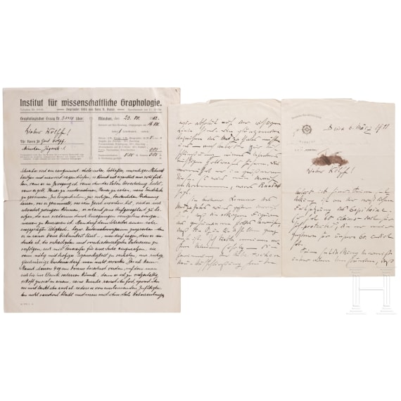 Reichskommissar Dr. Carl Peters (1856 - 1918), Gr&uuml;nder Deutsch-Ostafrikas - 37 Briefe und Dokumente von 1908 - 1918 und Telegramm zur Rehabilitierung, 1937
