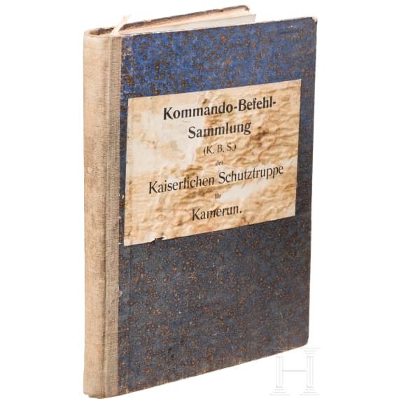"Kommando-Befehl-Sammlung" der Kaiserlichen Schutztruppe f&uuml;r Kamerun, datiert 1913