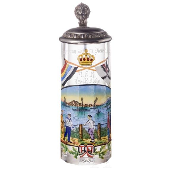 Reservistenkrug des Matrosen Kutsche, Matrosen-Artillerie Kiautschou, 1911 - 1914