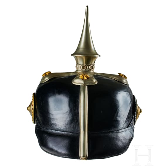 A helmet for Baden Dragoon Reserve Officers, with bush