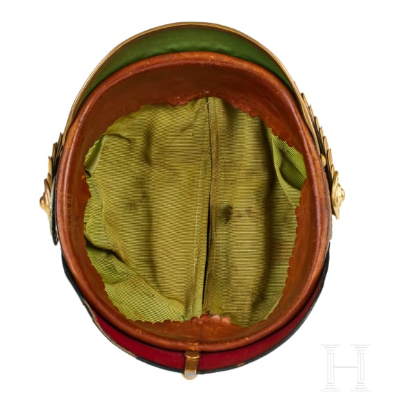 Hessen - Helm eines Offiziers des IR 117, 9. Kompanie (Pioniere)
