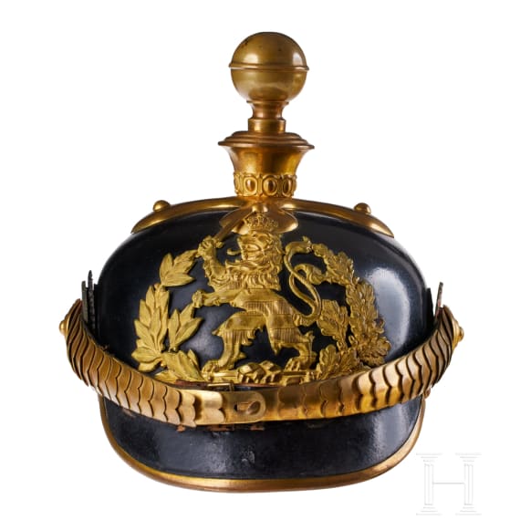 A helmet for Hessian Field Artillery 61 Officers