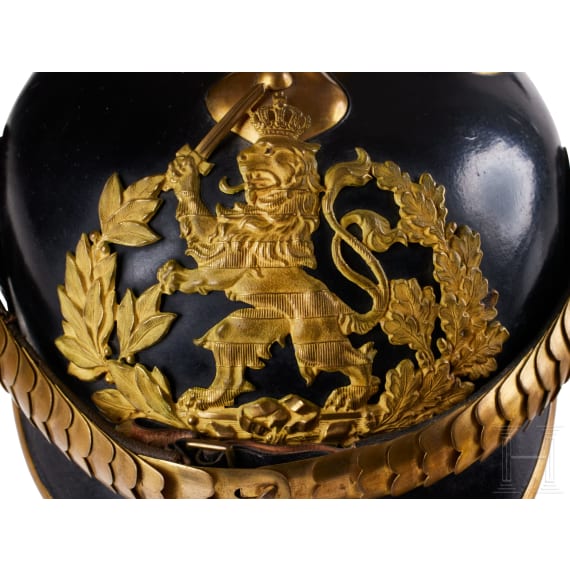 A helmet for Hessian Field Artillery 61 Officers