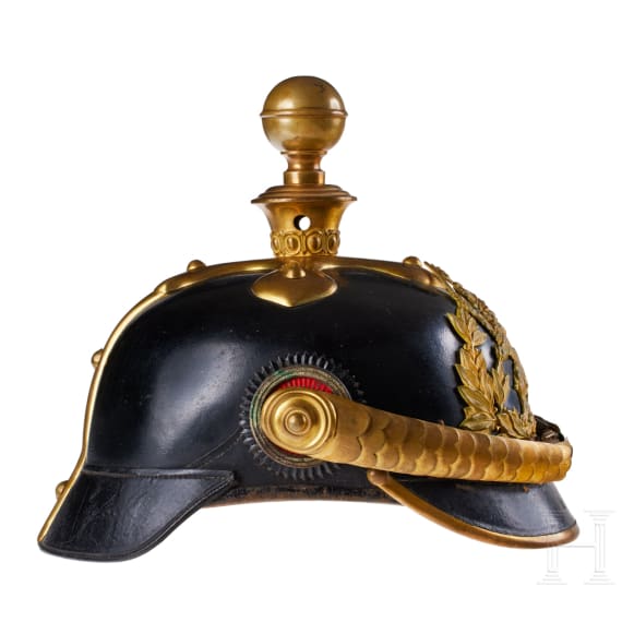A helmet for Hessian Field Artillery 61 Officers
