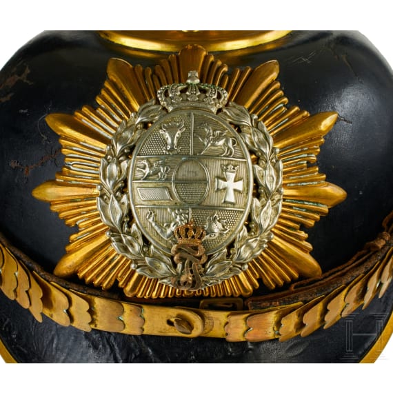 A helmet for Grenadier Regiment 89 Mecklenburg NCO Beamte
