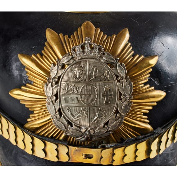 A helmet for IR 89 Mecklenburg Grenadier Officers