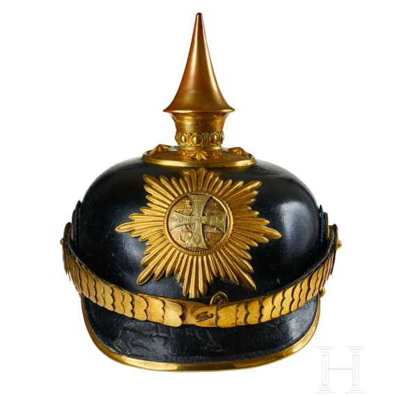 A helmet for Grenadier Regiment 89 Mecklenburg-Strelitz II Battalion Reserve Officers