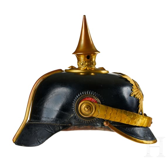 A helmet for Grenadier Regiment 89 Mecklenburg-Strelitz II Battalion Reserve Officers