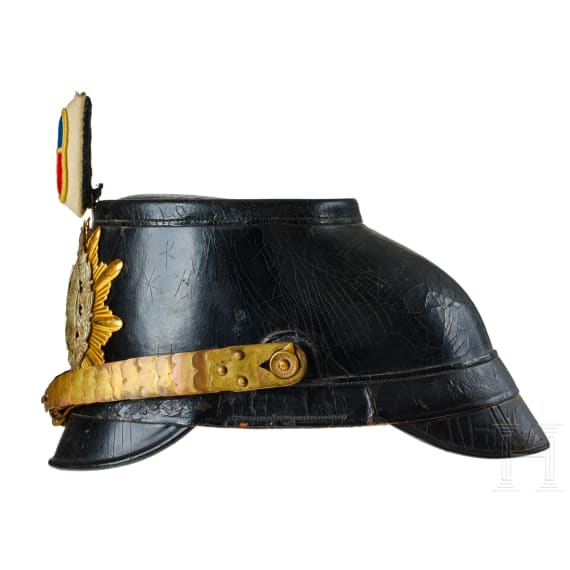A shako for Mecklenburg Jaeger Battalion14 NCO Reserve, with bush