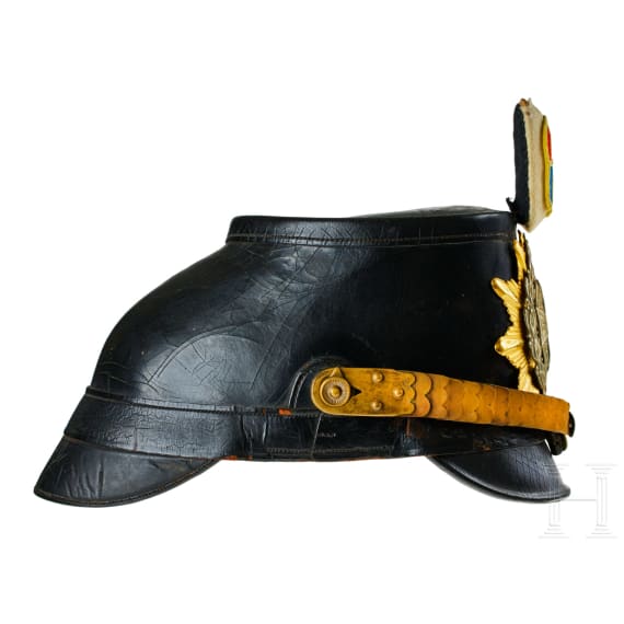 A shako for Mecklenburg Jaeger Battalion14 NCO Reserve, with bush