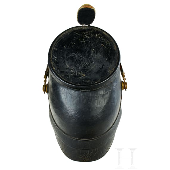 A shako for Mecklenburg Jaeger Battalion14 NCO Reserve, with bush
