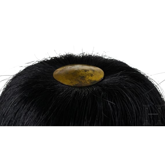 A shako for Mecklenburg Jaeger Battalion14 NCO Reserve, with bush