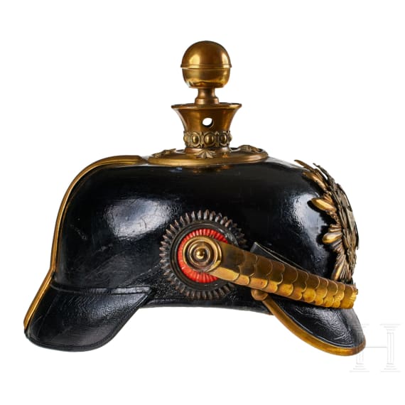 A helmet for Mecklenburg Field Artillery Regt. 60 Reserve Officers