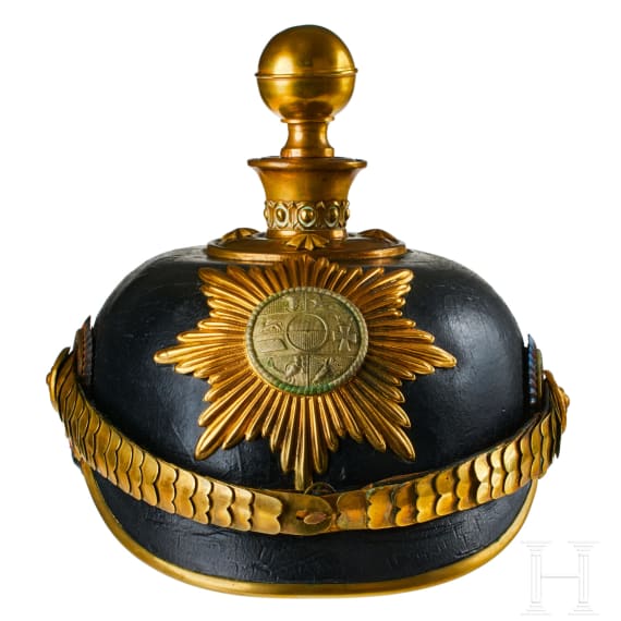 A helmet for Field Artillery 24, Battalion III Mecklenburg-Strelitz Officers
