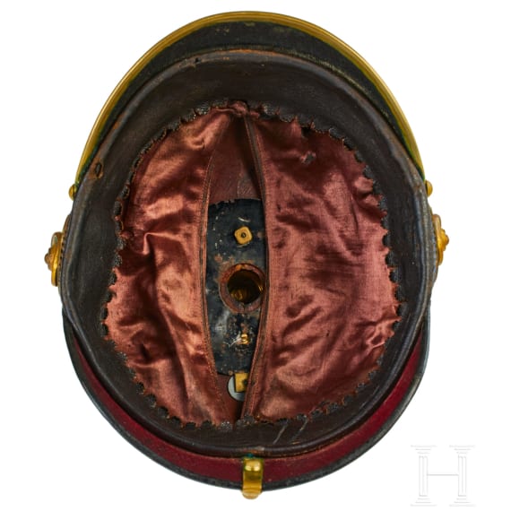 A helmet for Field Artillery 24, Battalion III Mecklenburg-Strelitz Officers