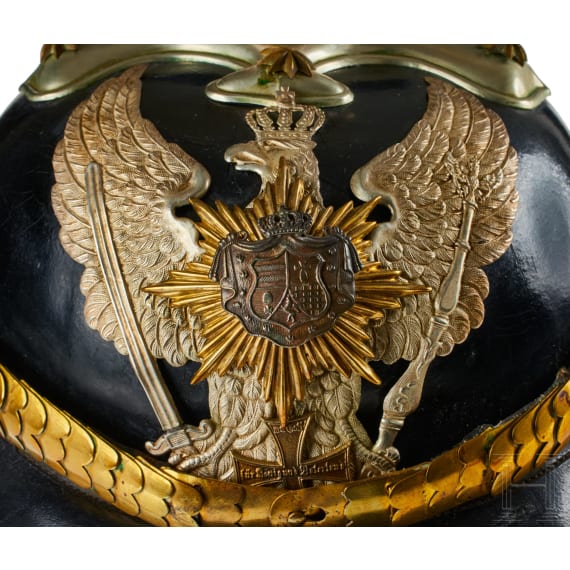 A helmet for Oldenburg 19th Dragoon Regiment Reserve Officers