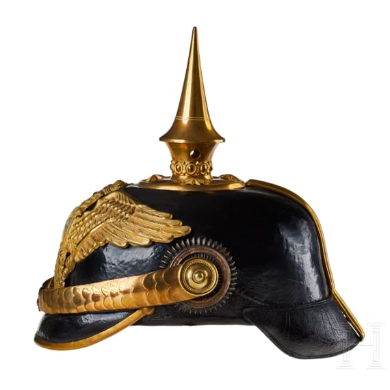 A helmet for Prussian Line Grenadier Reserve Officers, with plate