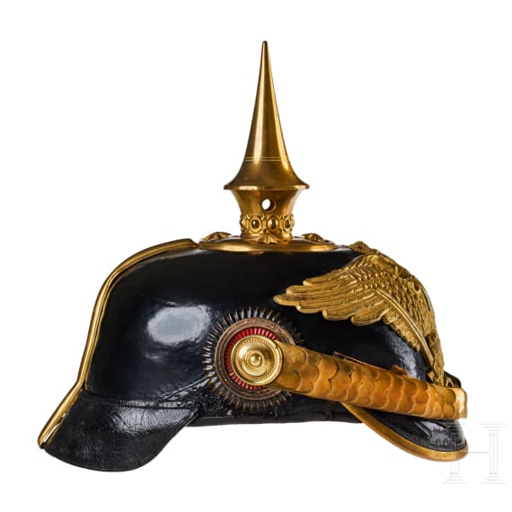 A helmet for Prussian Line Grenadier Reserve Officers, with plate
