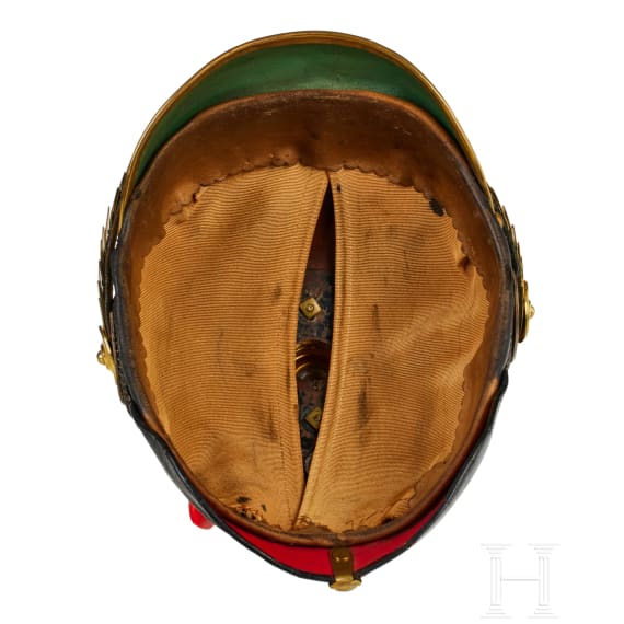 A helmet for Prussian Line Grenadier Reserve Officers, with plate